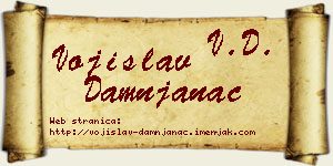 Vojislav Damnjanac vizit kartica